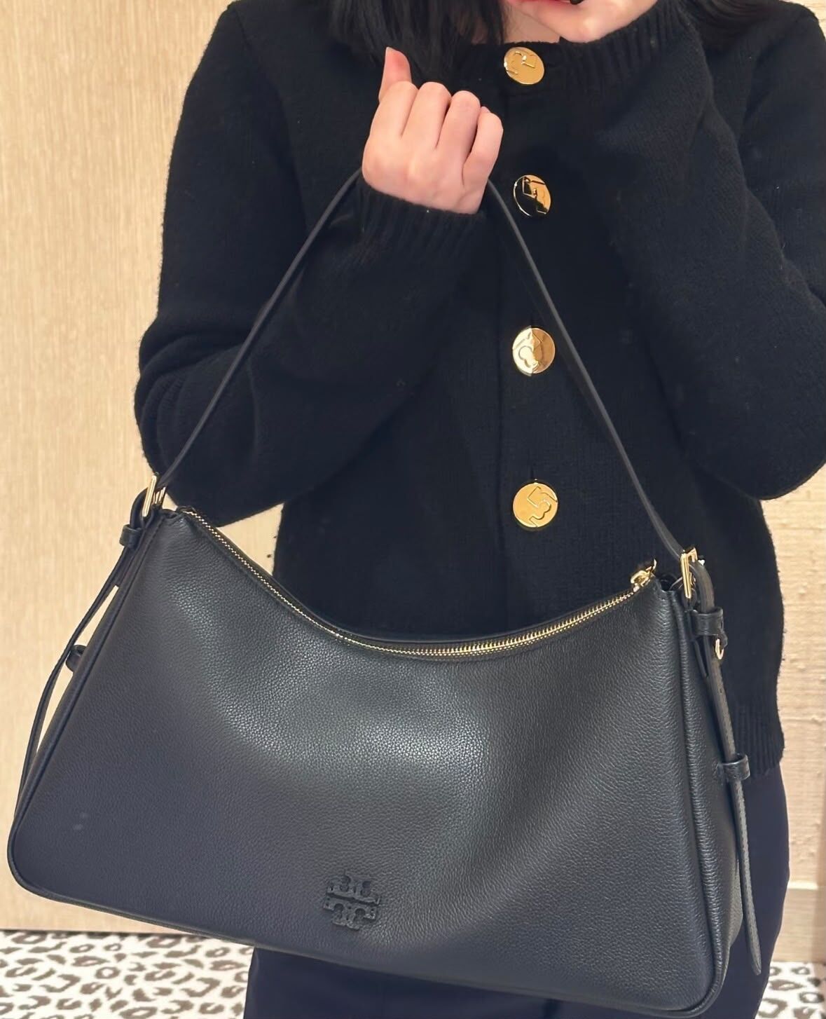 【直播】Tory Burch LX1023908 荔枝紋單肩包