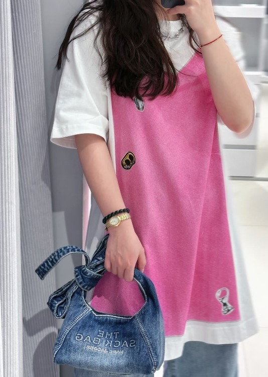 【直播】Marc Jacobs LX1022241 牛仔蝴蝶結斜孭袋 (藍色)