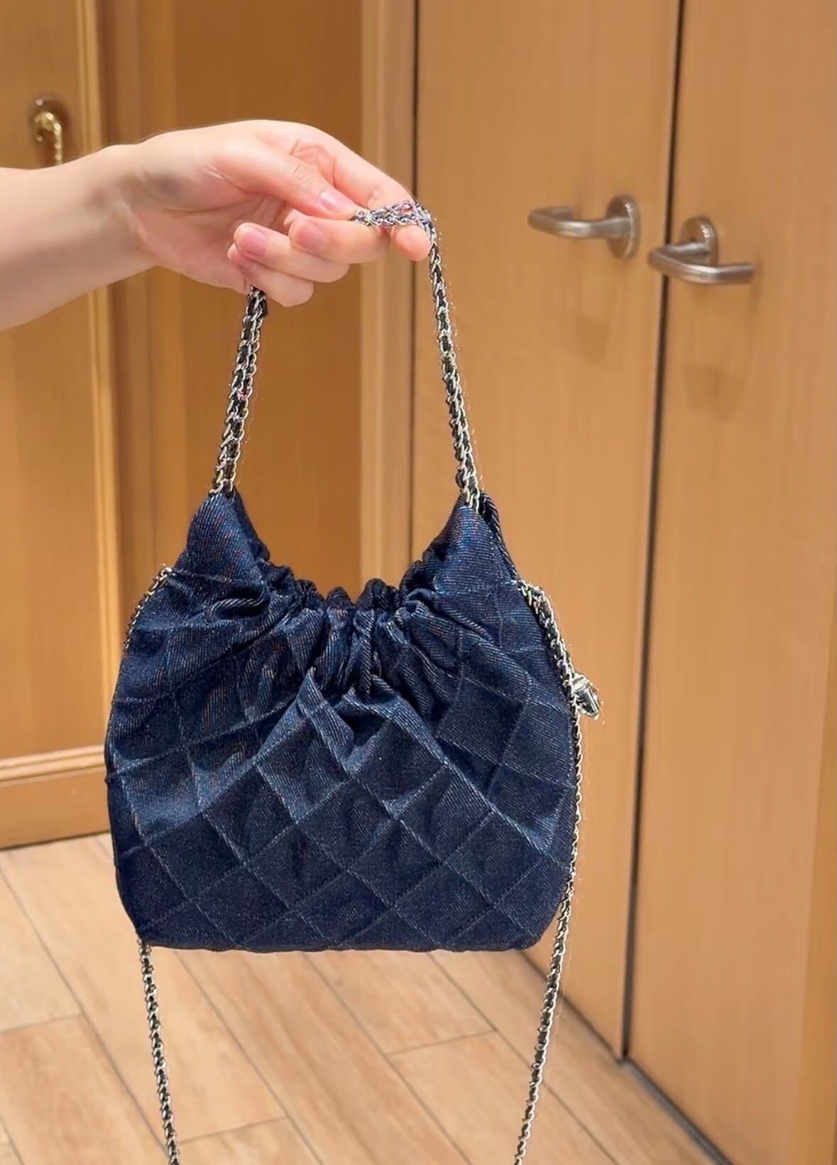 【直播】Tory Burch LX102350 迷你牛仔Hobo Bag (深藍色)