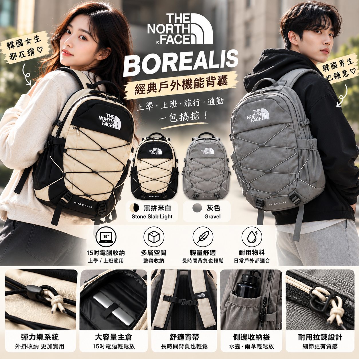 【直播】The North Face LX102321 Borealis 背囊