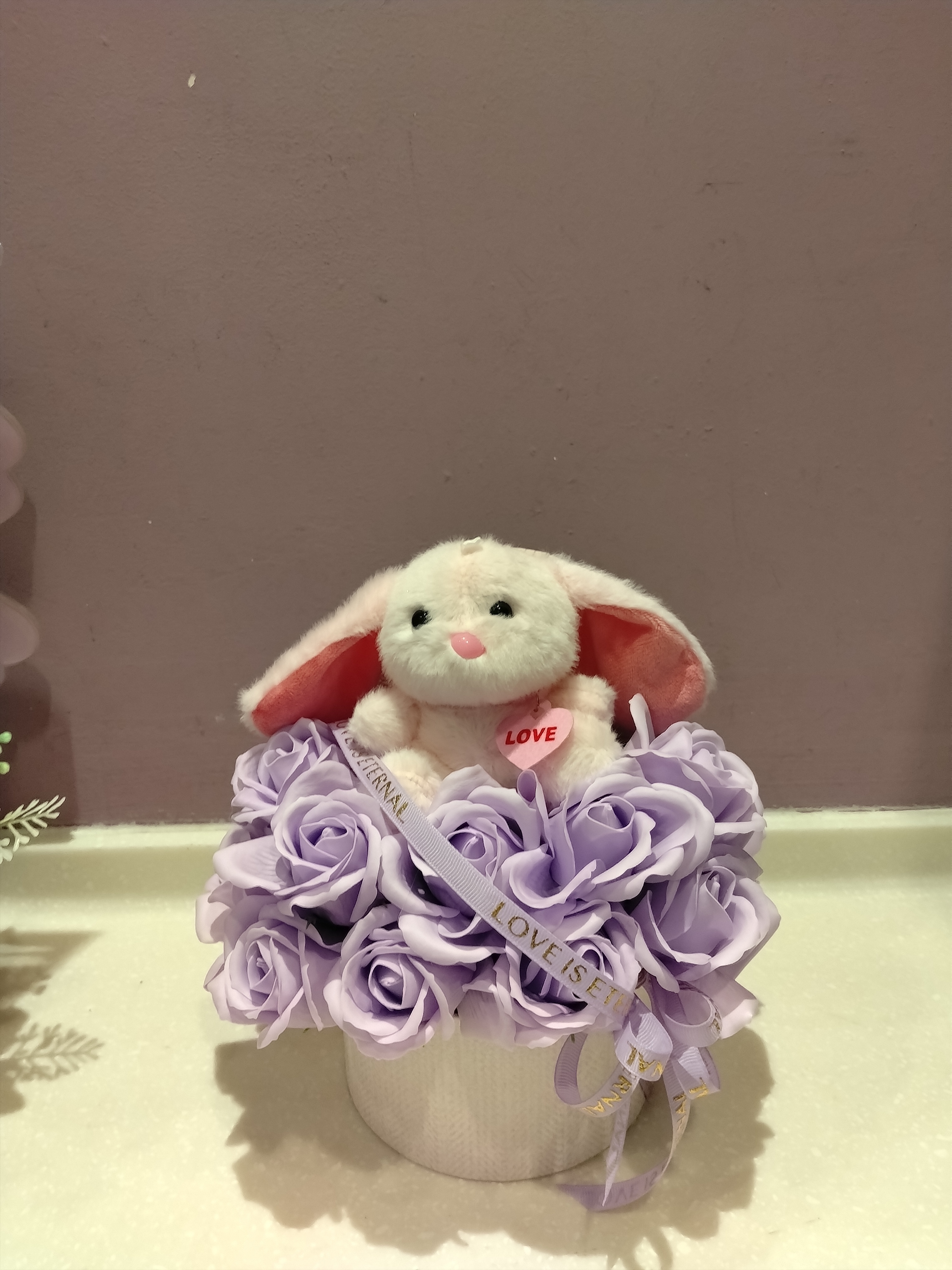 Soap flower - love