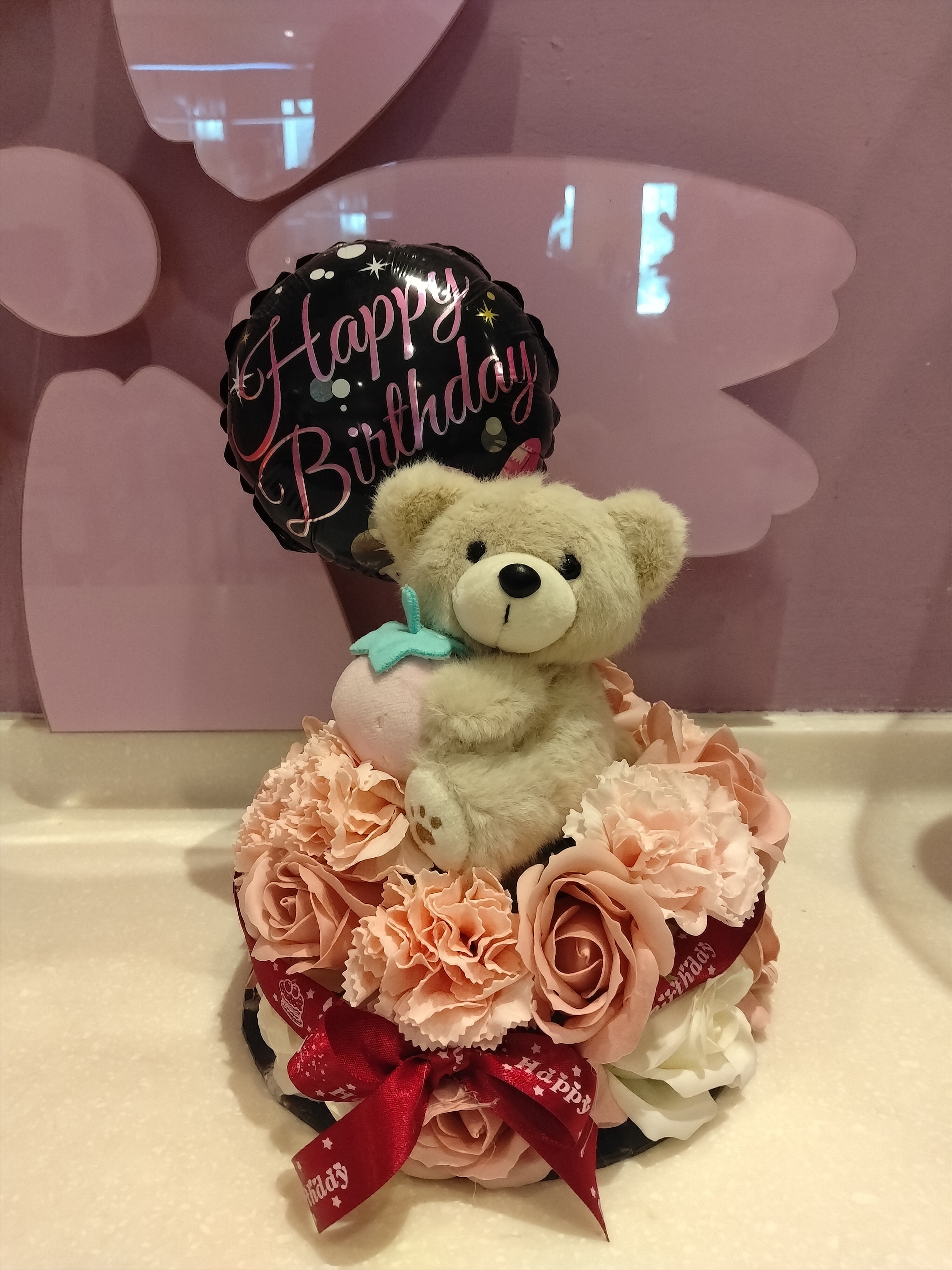 Soap flower cake