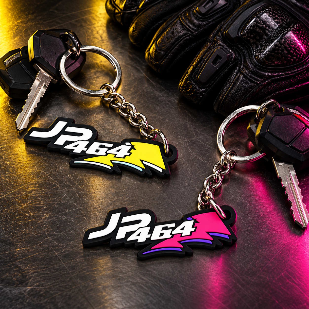 【JP464】lightning sticker keychain