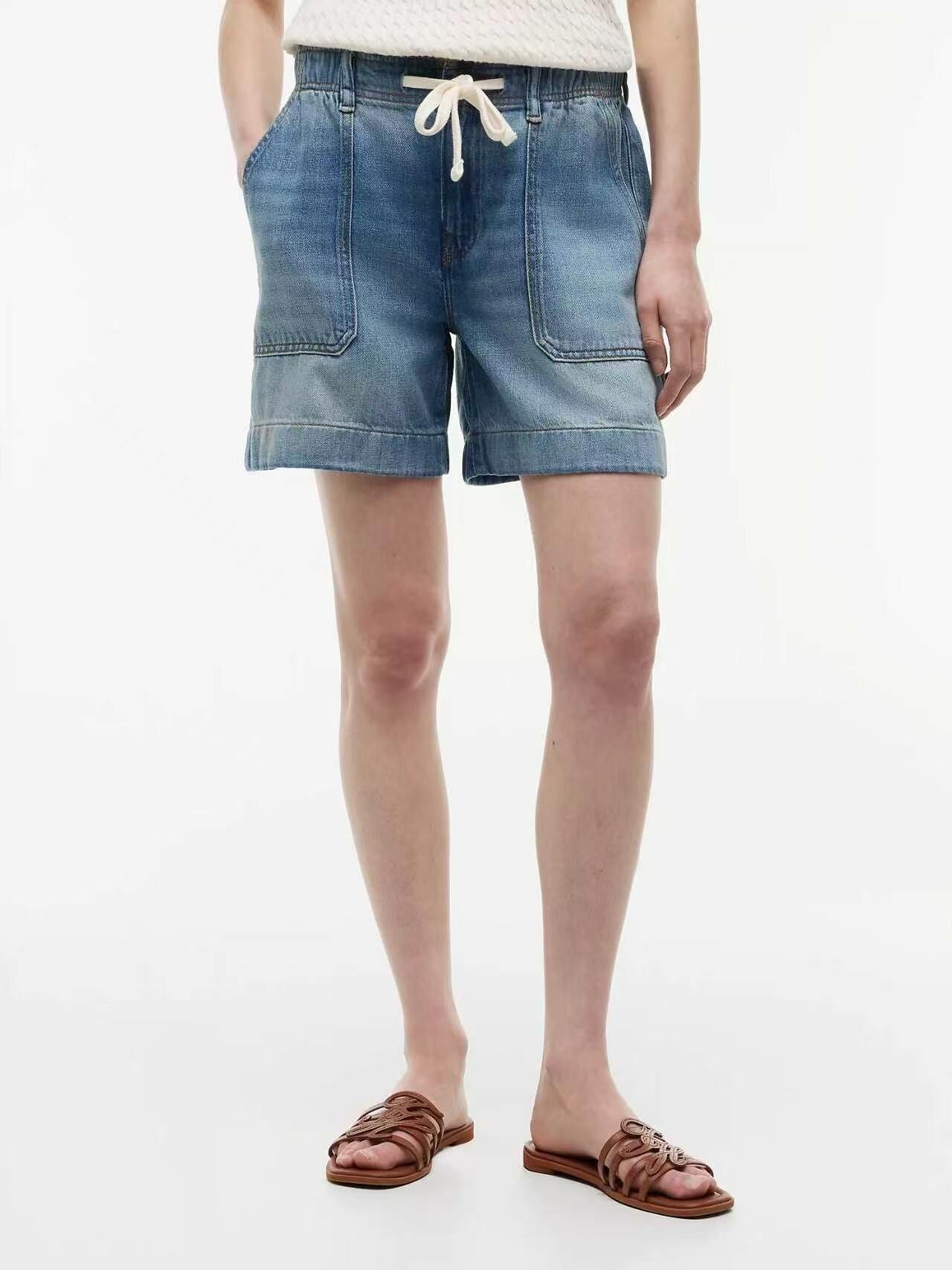 【預購】Tommy Hilfiger N102412 女裝牛仔短褲 (藍色)