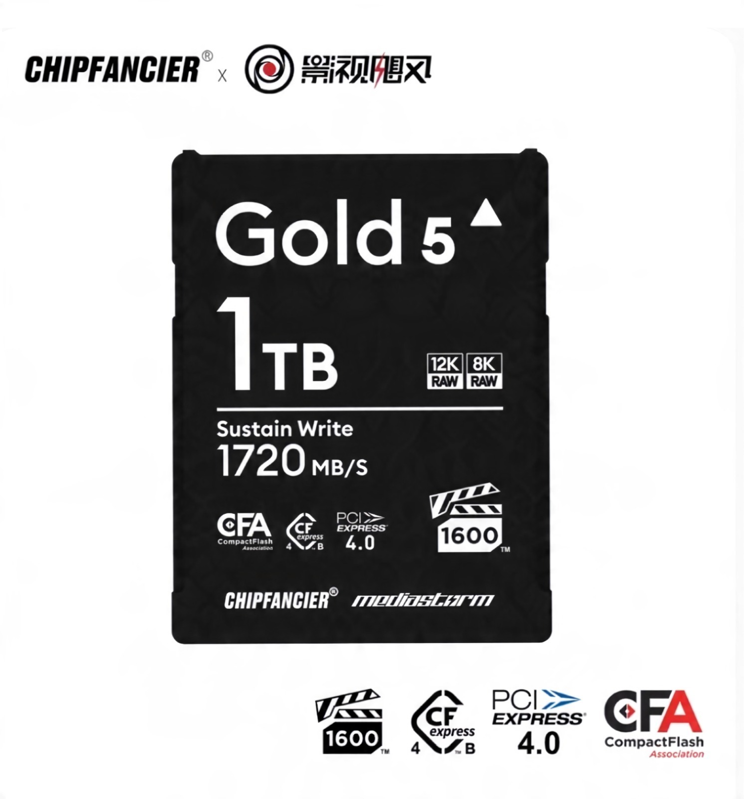 CHIPFANCIER CFexpress Type B 4.0 Gold V Memory Card VPG1600