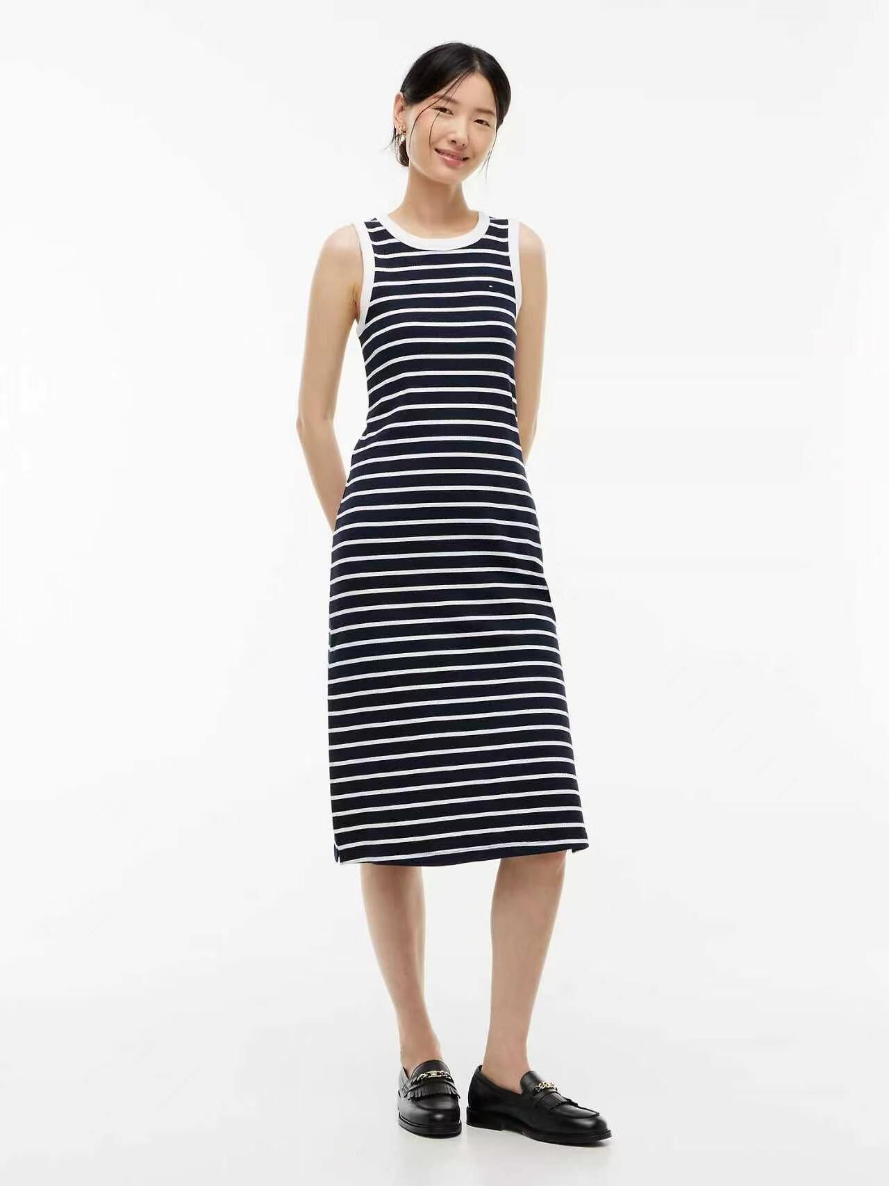 【預購】Tommy Hilfiger N102415 女裝無袖條紋連身裙