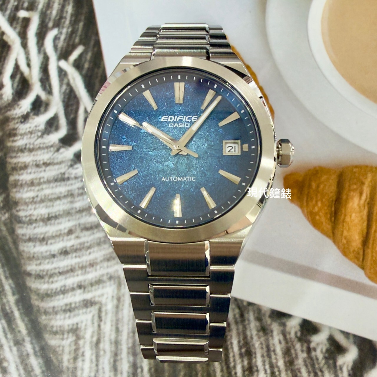 【 EDIFICE】賽車美學自動上鍊機械腕錶EFK-200D-2A 38mm 現代鐘錶
