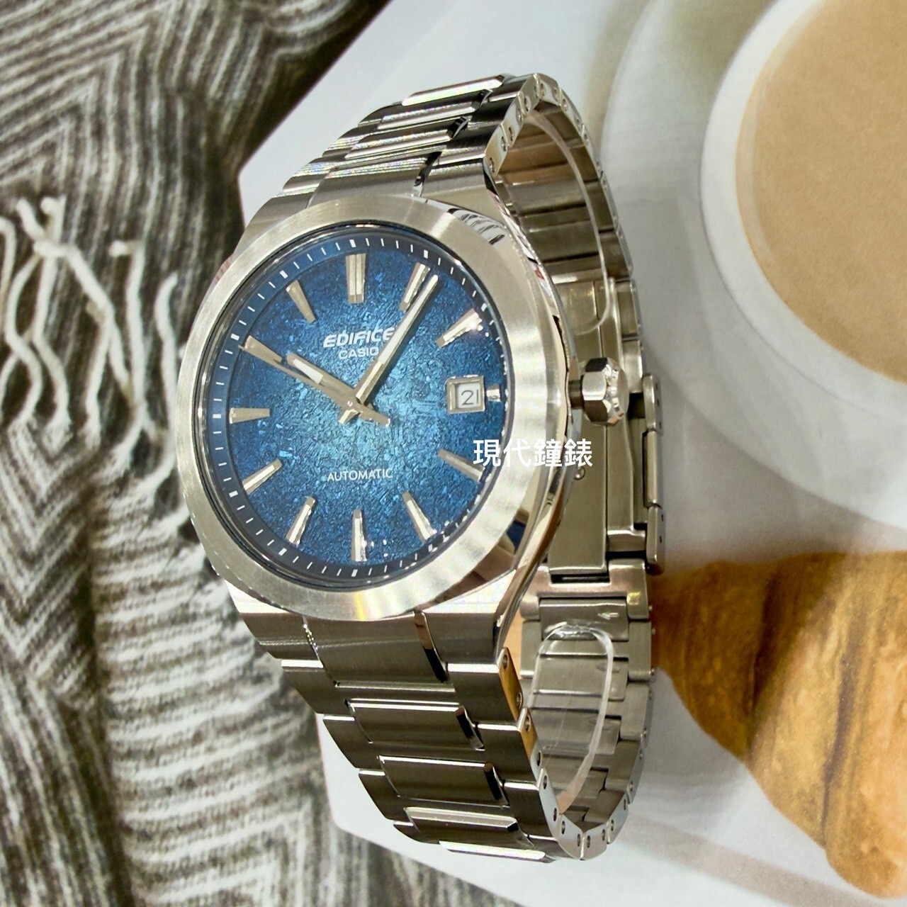 【 EDIFICE】賽車美學自動上鍊機械腕錶EFK-200D-2A 38mm 現代鐘錶