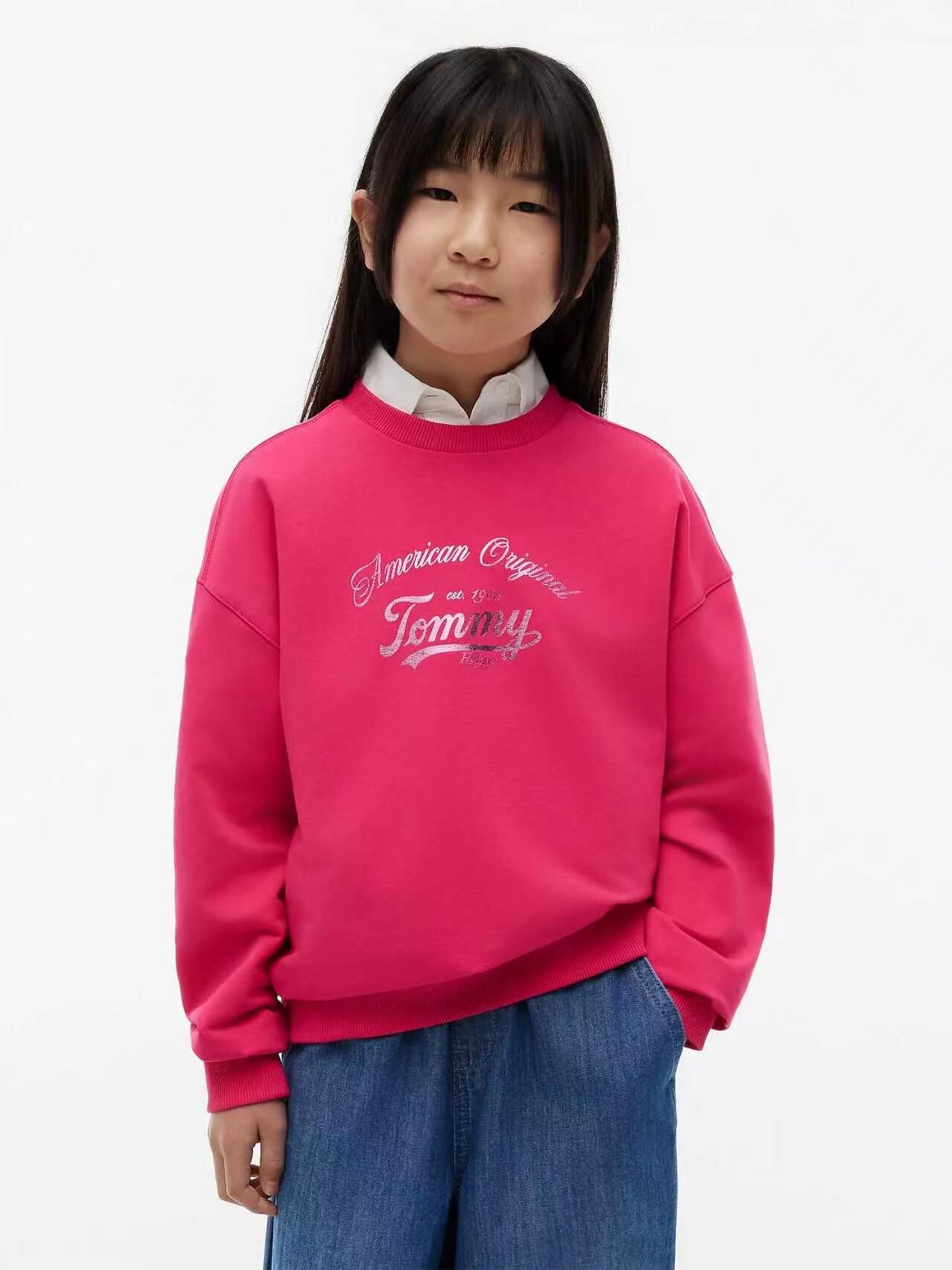 【預購】Tommy Hilfiger N102421 童裝衛衣 (桃紅色)