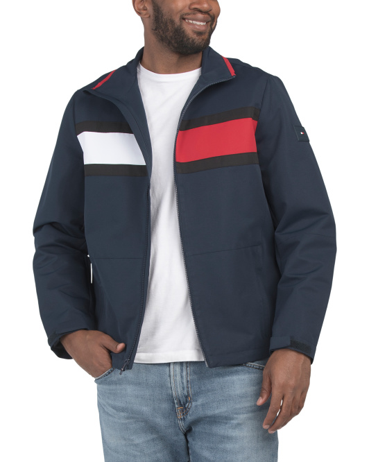【預購】Tommy Hilfiger N102422 男裝拼色外套 (深藍色)