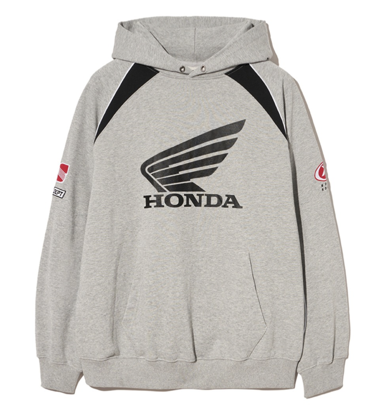 【代購】本田 HONDA PHYSICAL EDUCATION Motorcycle Hoodie Gray 機車印花連帽衛衣