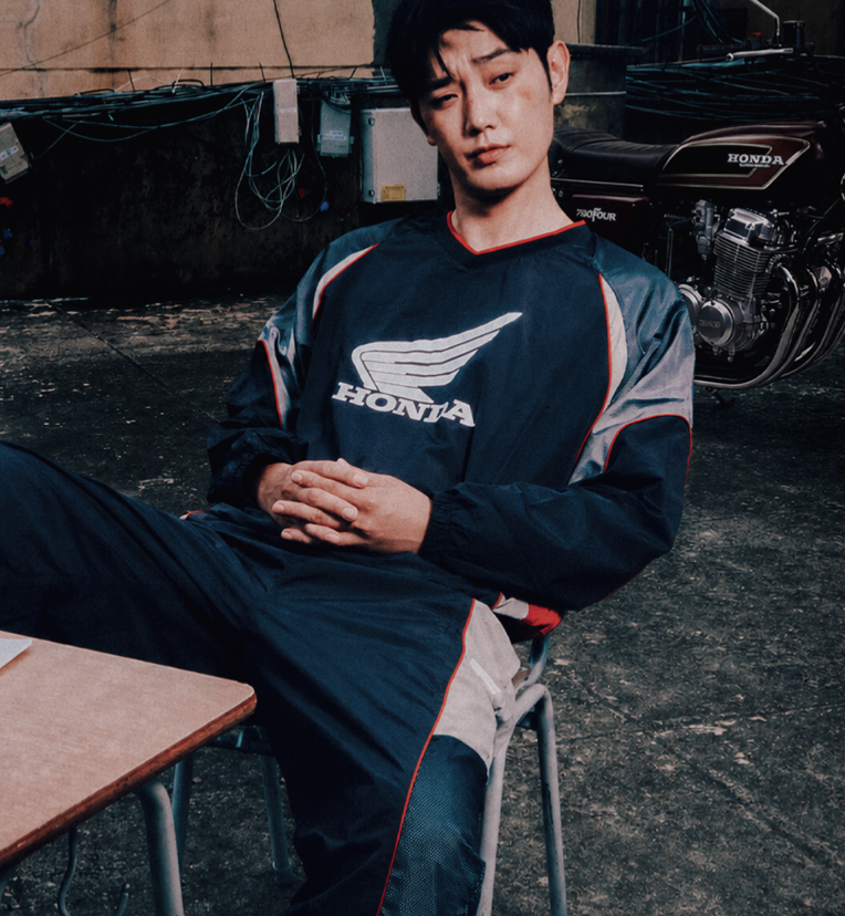【代購】本田 HONDA PHYSICAL EDUCATION Speed Track Nylon Long Sleeve 競速軌道尼龍長袖風衣