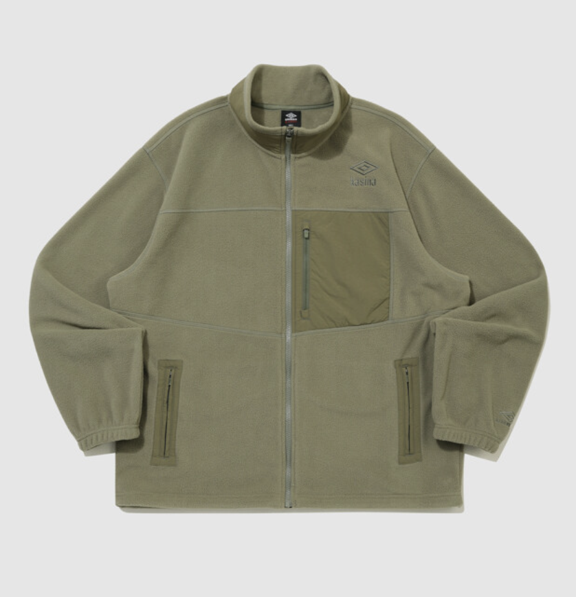 【代購】茵寶 UMBRO Stand Collar Anorak Jacket OLV0 橄欖綠 雙鑽立領防風半拉練風衣外套