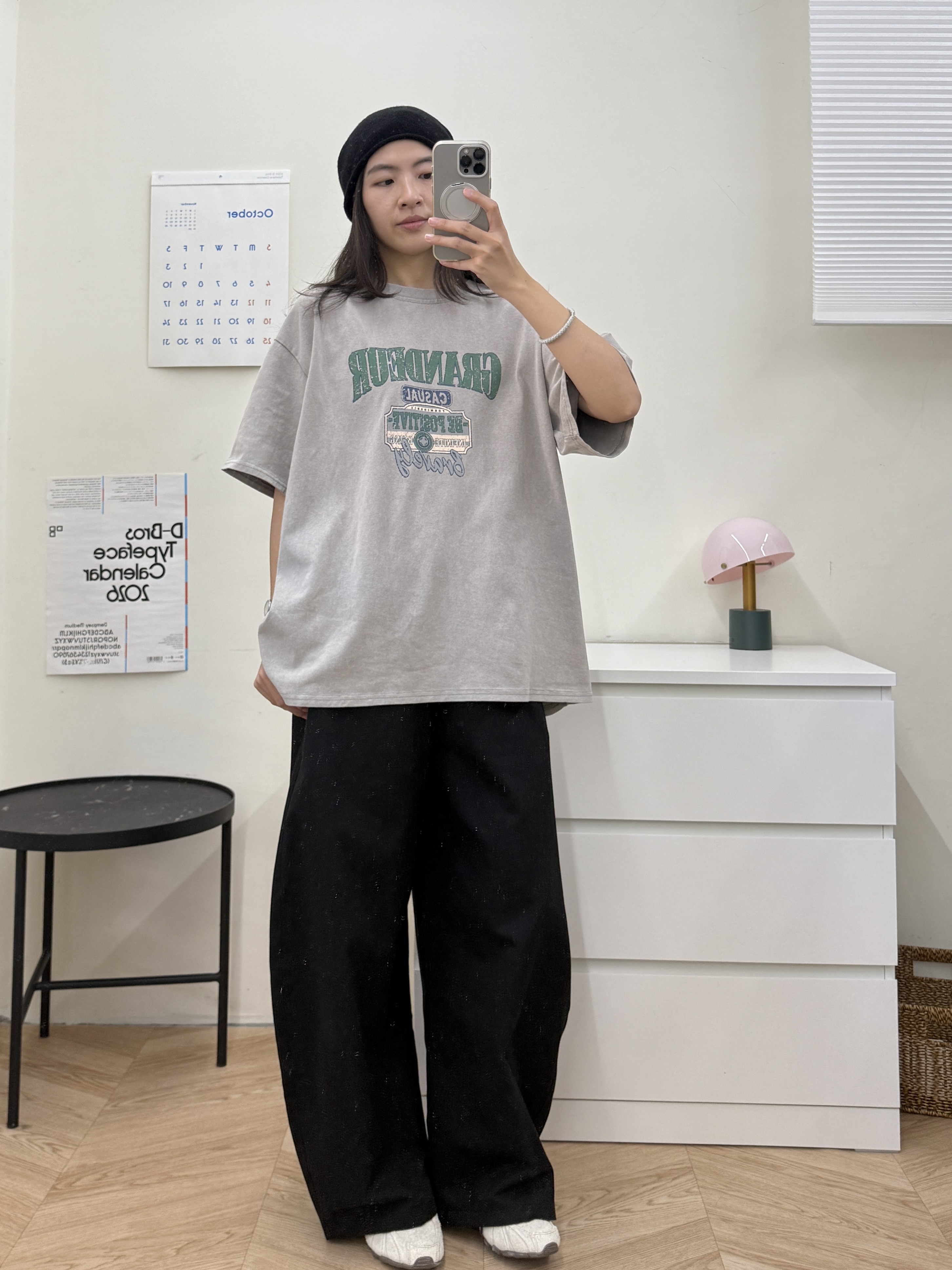 水洗感GRANDEUR厚磅大T*4色