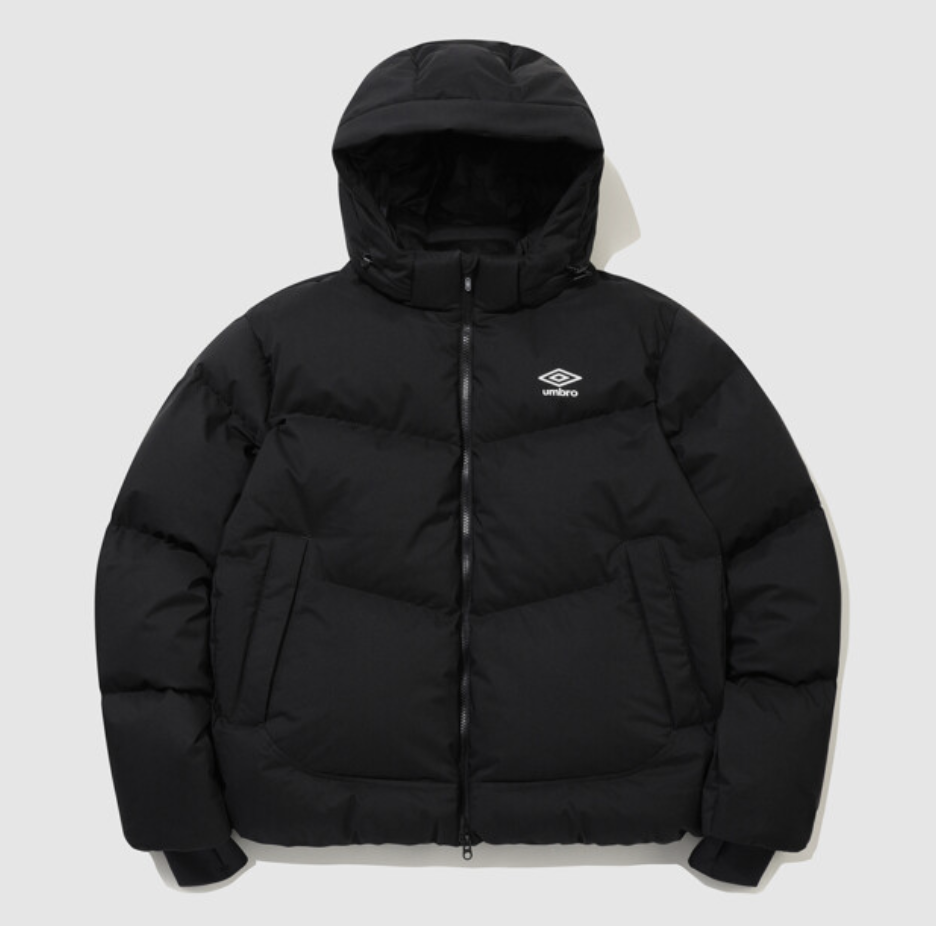 【代購】茵寶 UMBRO Stand Collar Windbreaker Jacket BLK0 黑色 雙鑽立領防風風衣外套