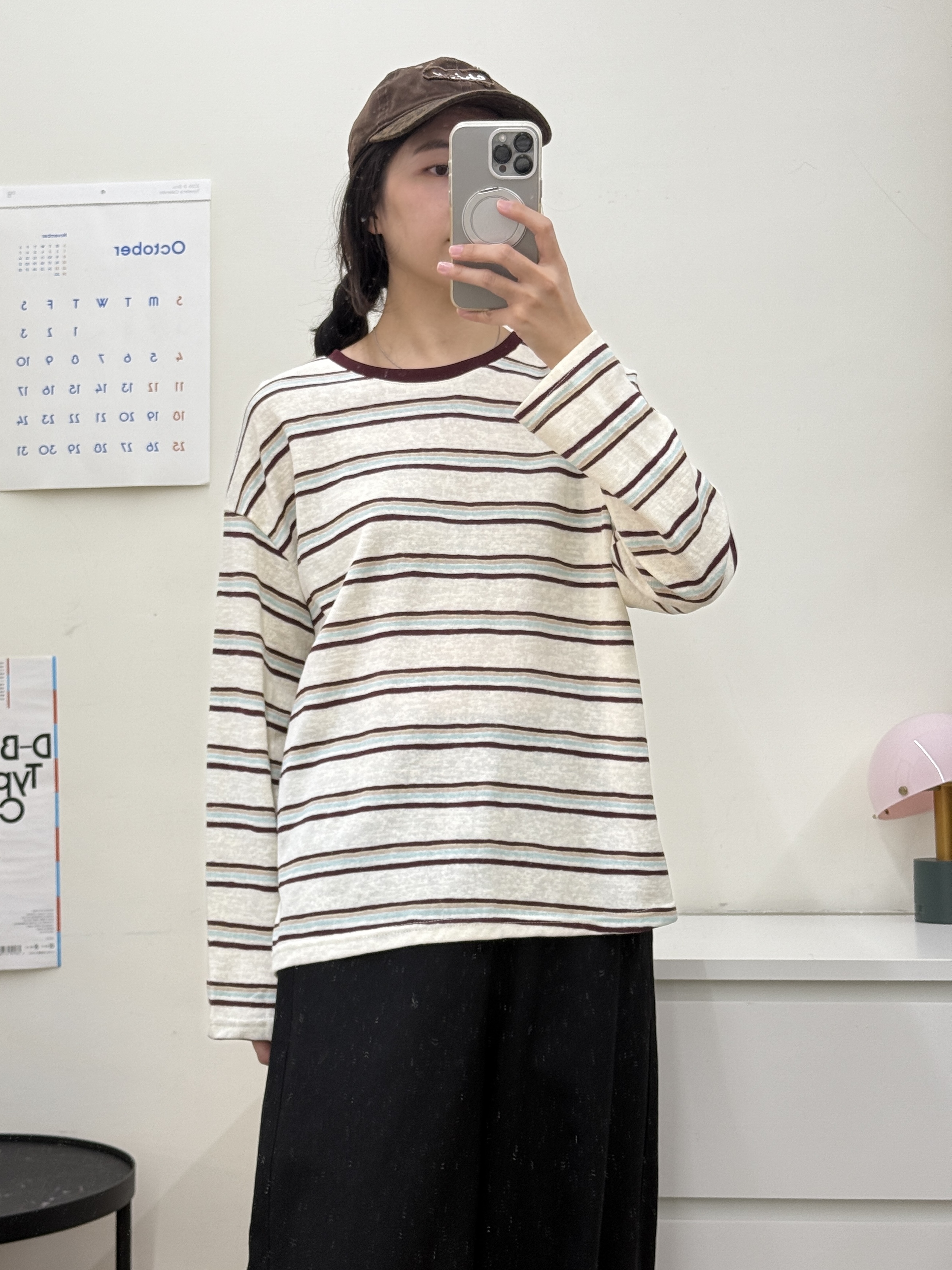 條紋針織棉上衣*3色