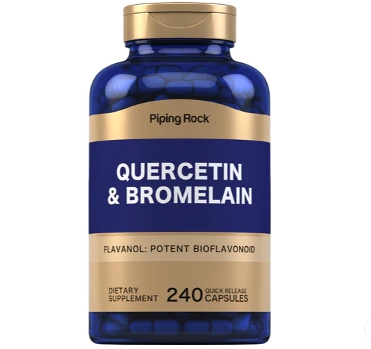【Piping Rock】槲皮素+鳳梨酵素 Quercetin & Bromelain 240顆