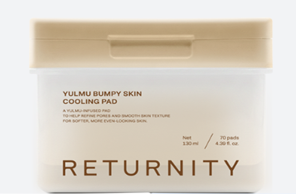 GH030 New RETURNITY 薏仁凹凸肌膚舒緩降溫棉片 70片/盒 EXP:47356