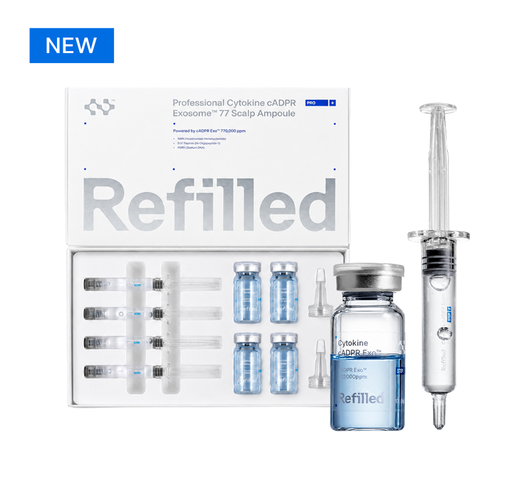 GH184 Professional Cytokine cADPR Exosome 77 Scalp Ampoule 外泌體 77 安瓶(1Part 8g *4ea+2Part 2g * 4ea) EXP:2029.04.16