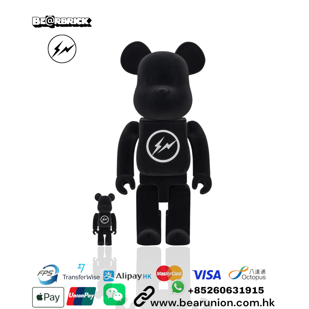 🎏預訂🎏Bearbrick 400% 100% FRAGMENT FLOCKY BLACK