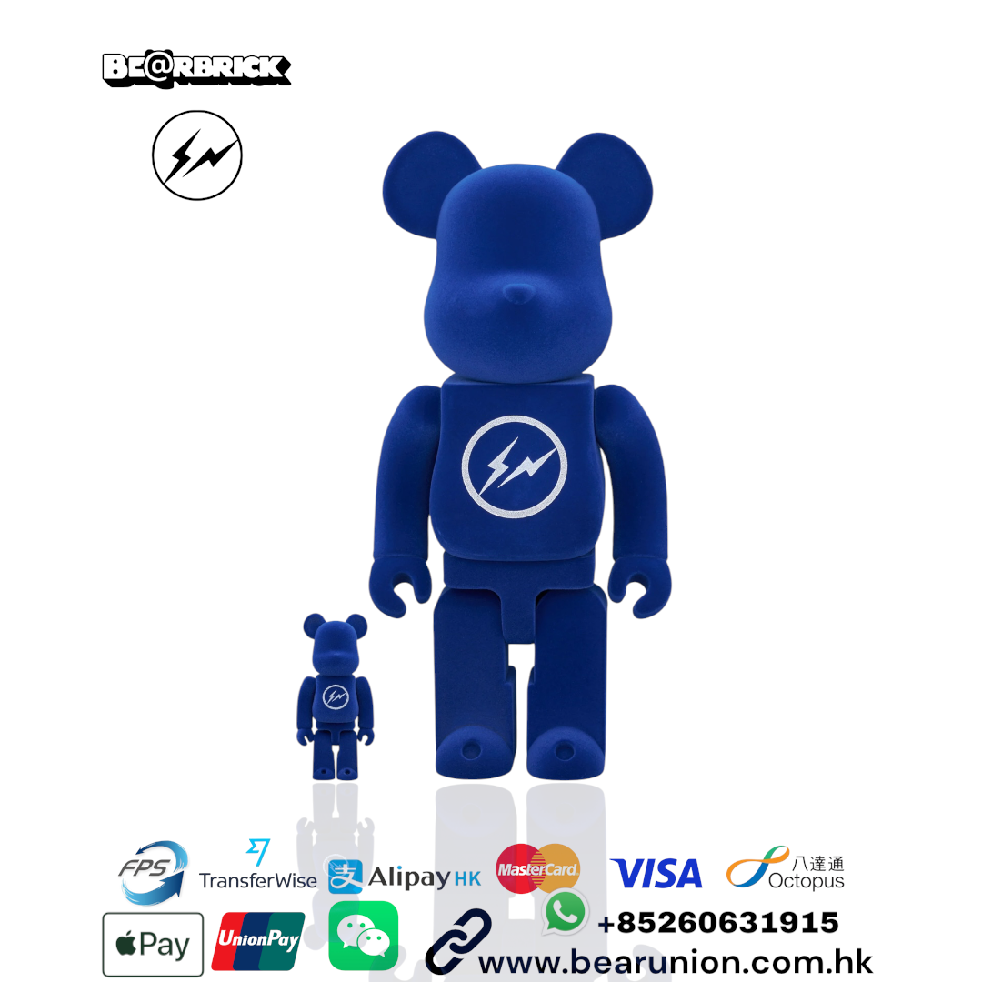 🎏預訂🎏Bearbrick 400% 100% FRAGMENT FLOCKY BLUE