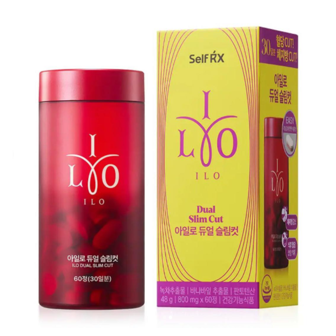 GH048 ILO Dual Slim Cut體脂減少 × 餐後降血糖 60粒1個月份*3盒(一套3盒3個月套裝) EXP:28.04.27