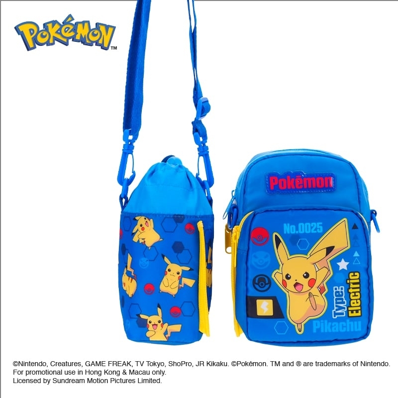 Pokemon 小童斜揹袋連水樽格