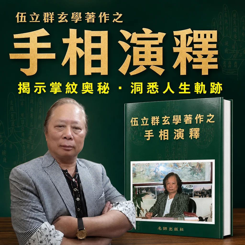 玄學名師伍立群權威鉅作《手相演釋》︱一眼看透財運、感情與事業命脈︱