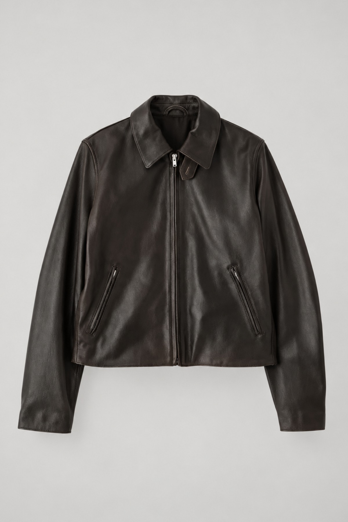 YLÈVE SHEEP AVIATOR LEATHER JACKET