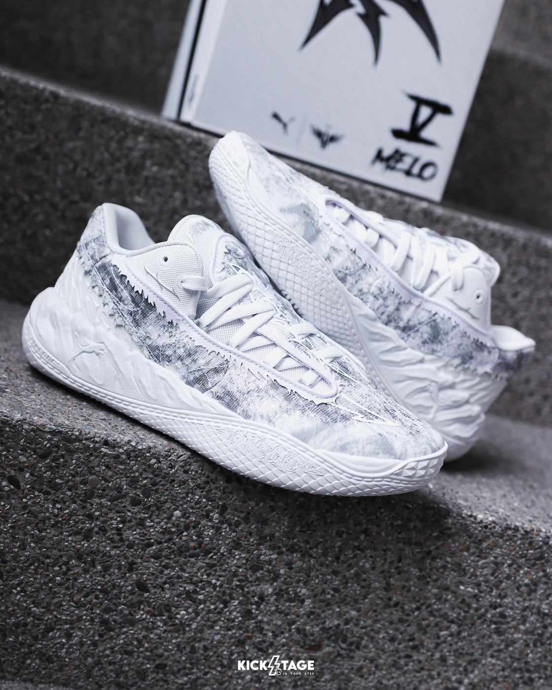 [代購商品售出無退換] 男鞋 PUMA MB.05 LO TEAM 白灰 骷髏頭 翅膀 緩震 耐磨 運動 實戰 籃球鞋【313266-02】LaMelo Ball