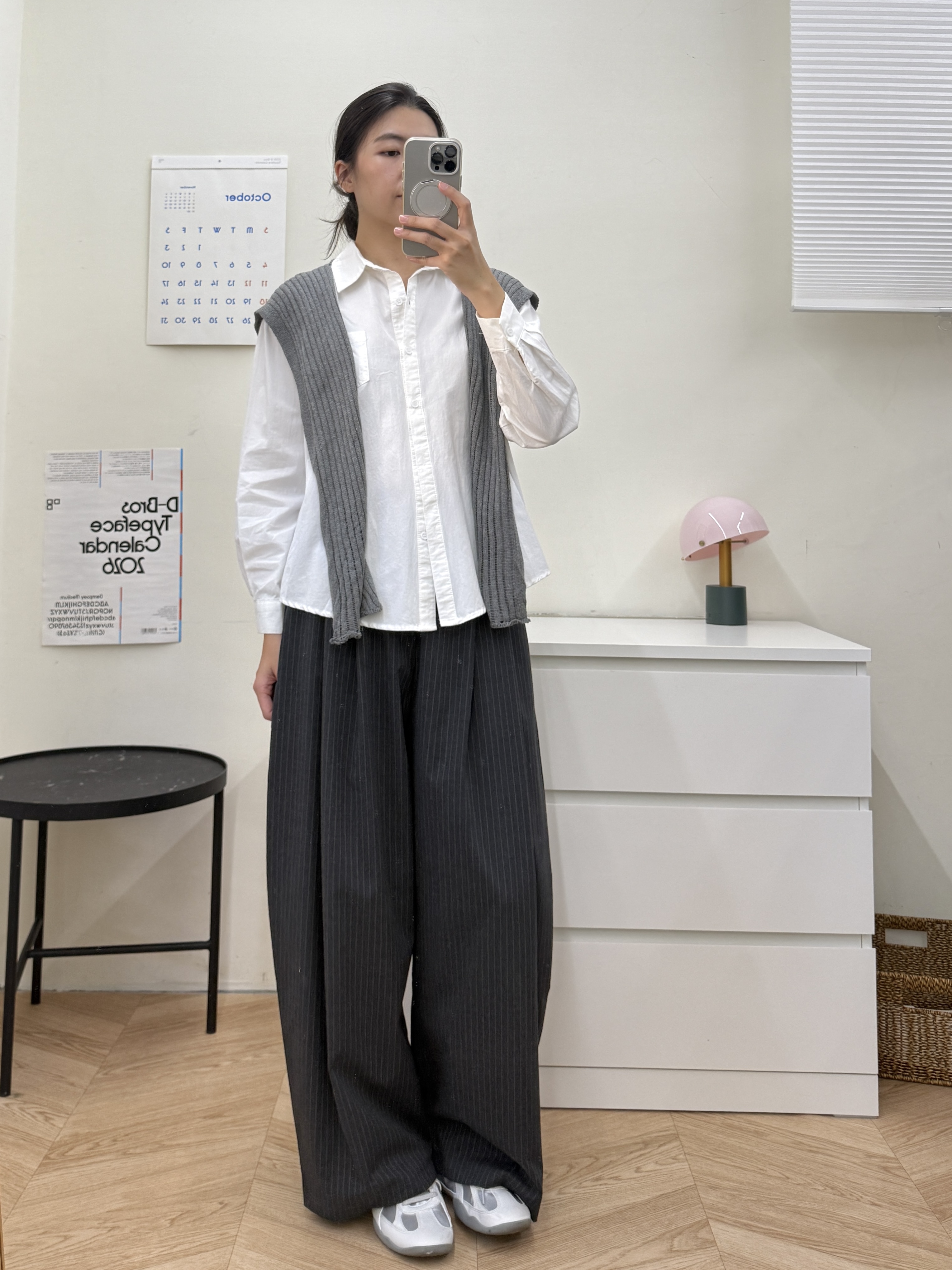 純棉襯衫附披肩*2色