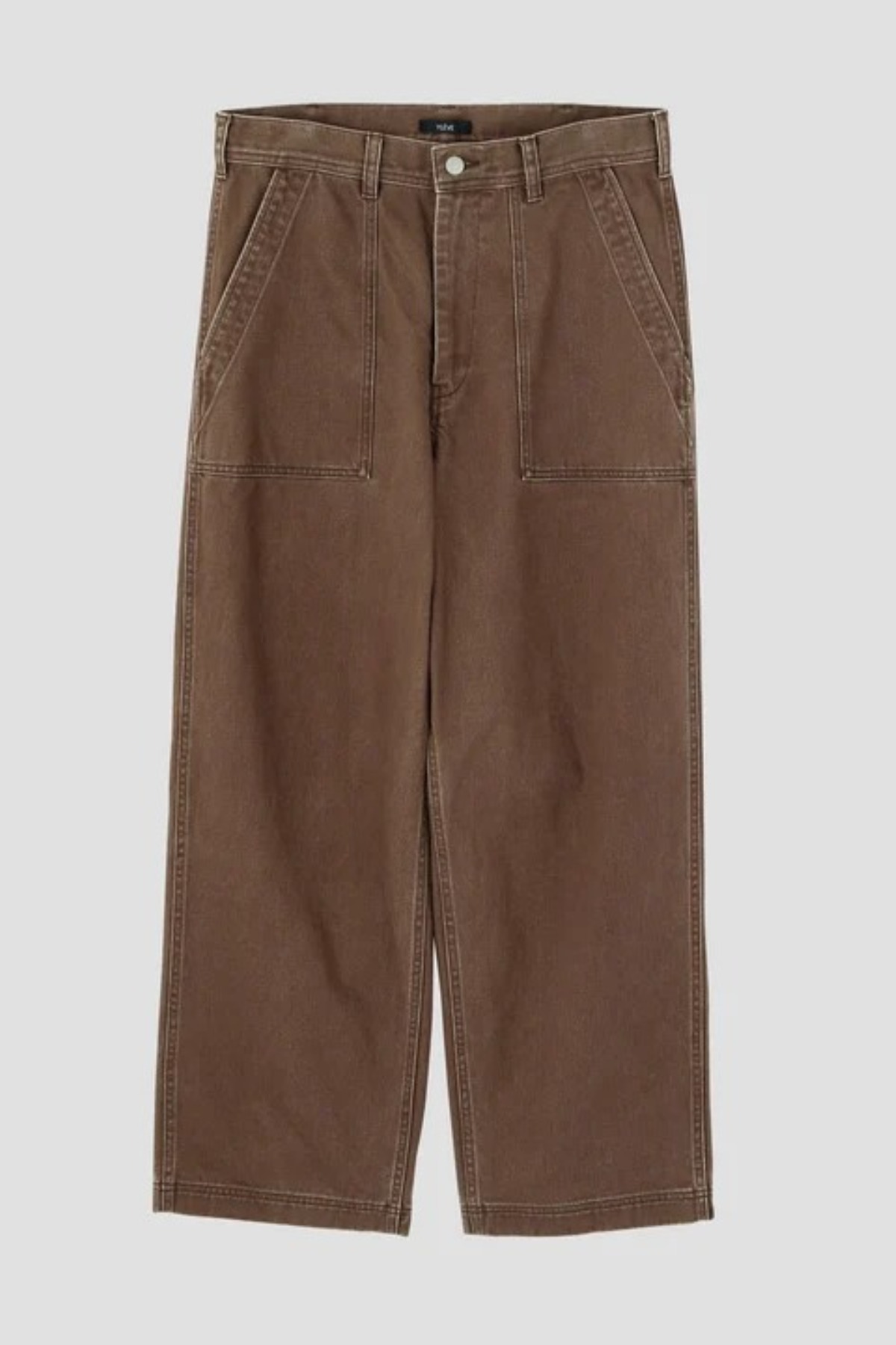 YLÈVE SUN-FADED COTTON TWILL PANTS (2COL)