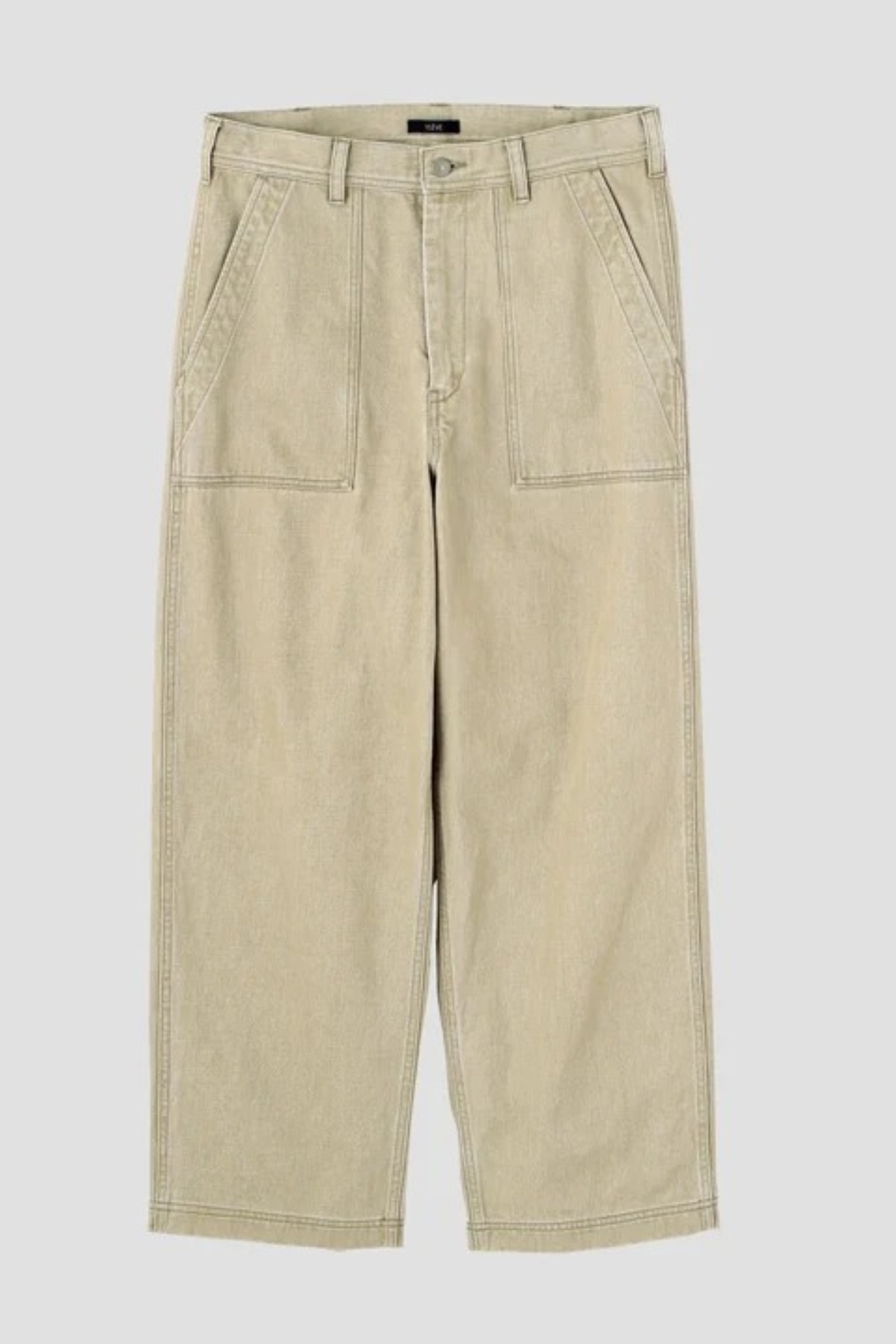 YLÈVE SUN-FADED COTTON TWILL PANTS (2COL)