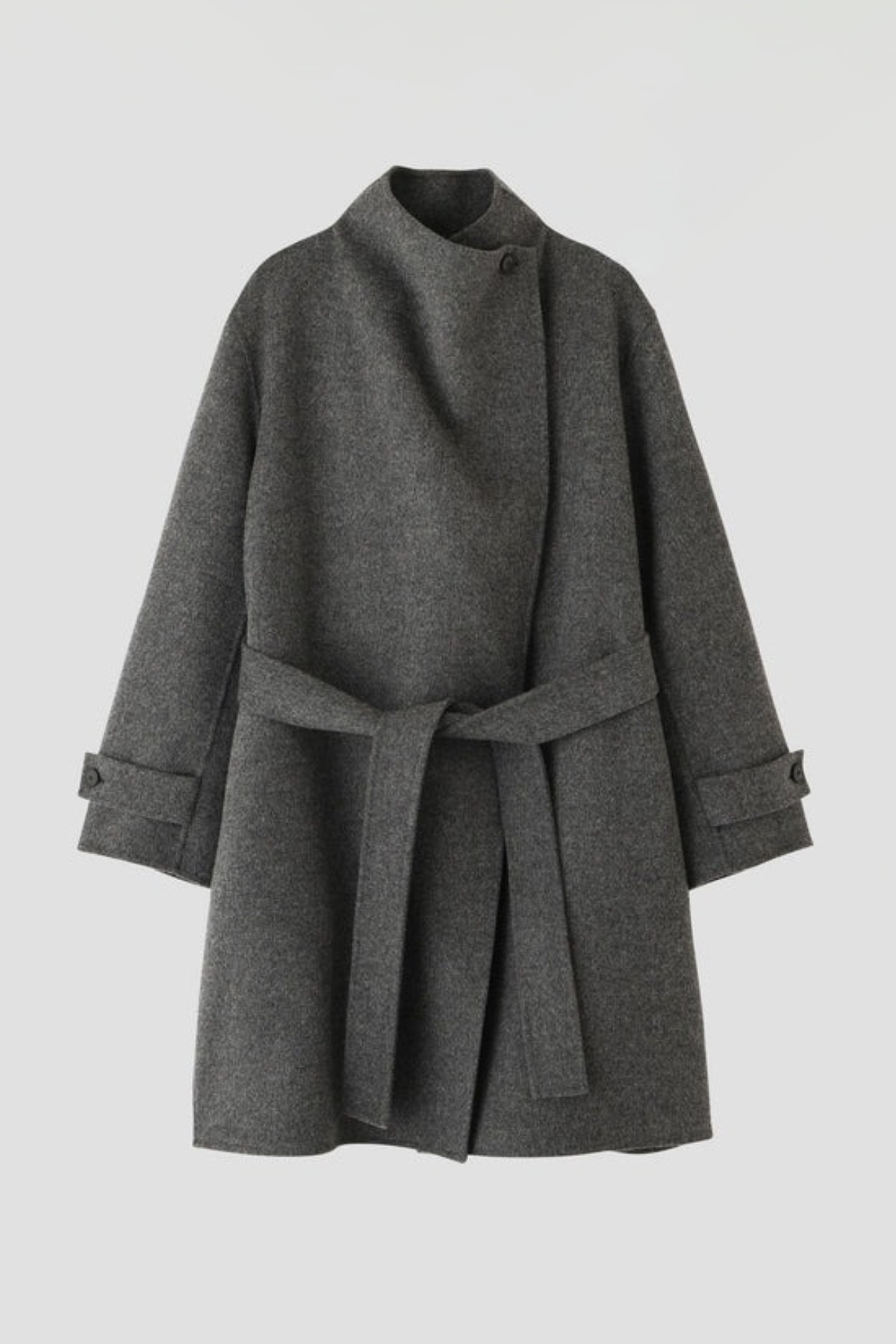 YLÈVE SUPER100's WOOL DOUBLE CLOTH COAT (2COL)