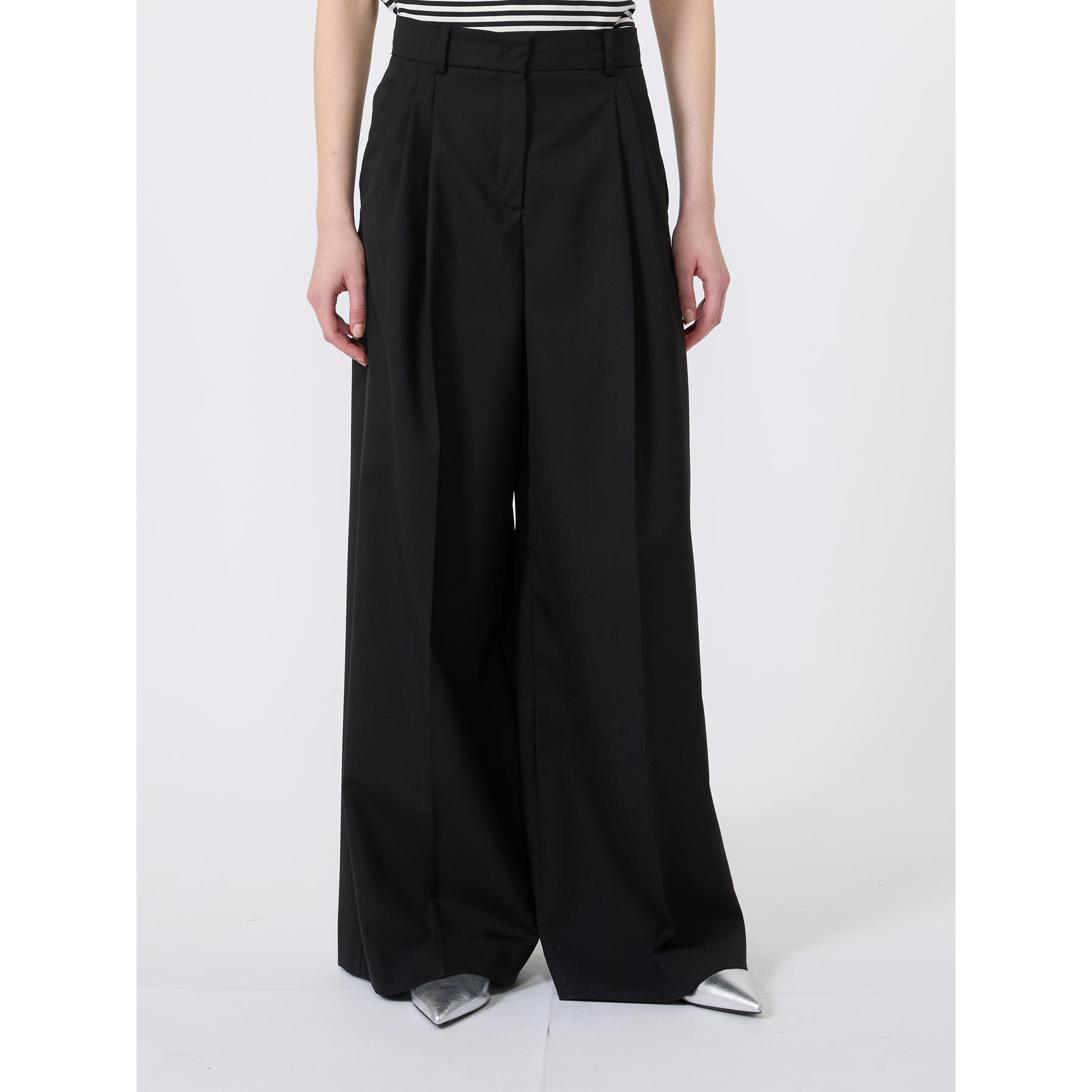 1FA1025-026 [MAX MARA WEEKEND] WKDOVVIO 褲子 黑色 #262513605160002 (EU)