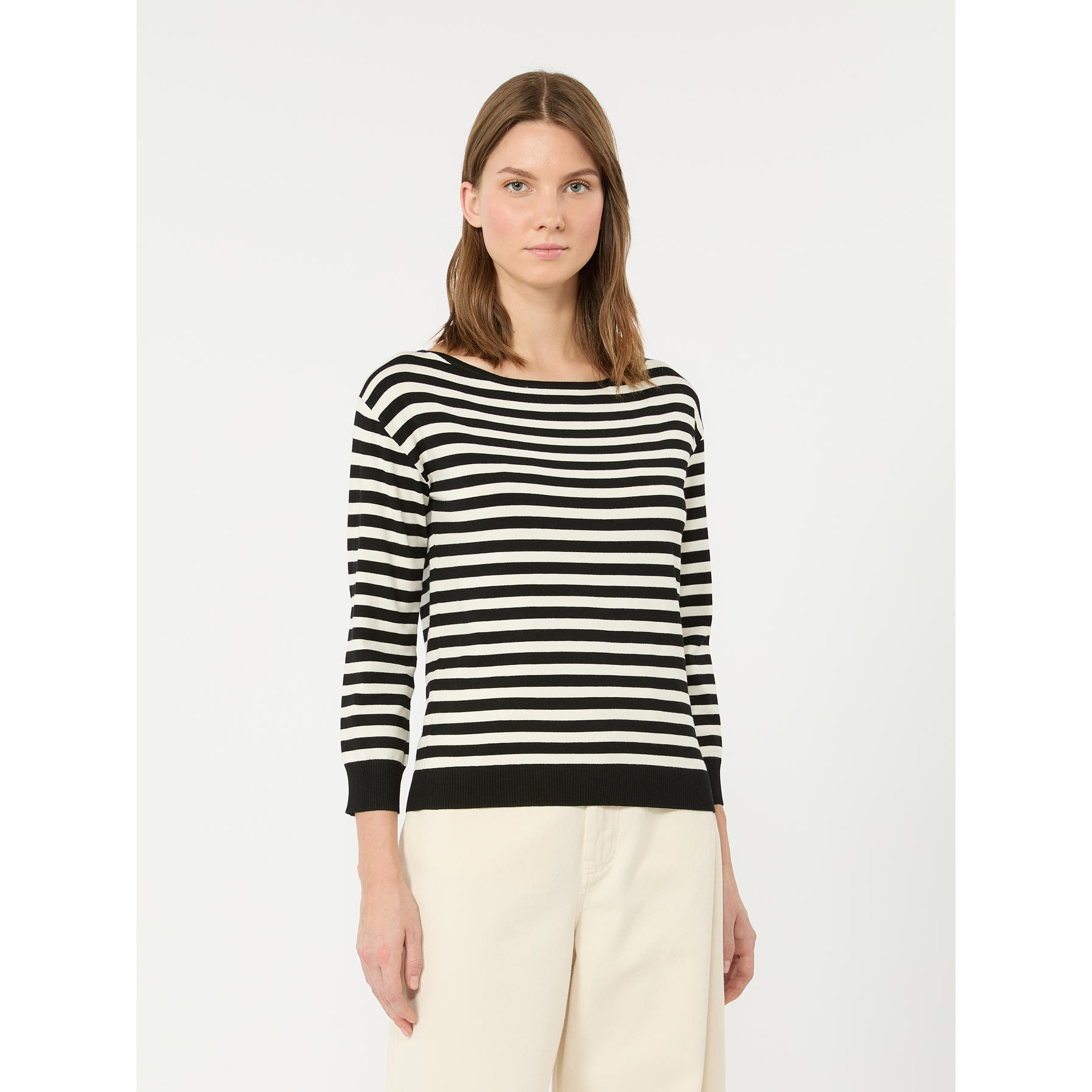 1FA1025-051 [MAX MARA WEEKEND] WKDSTECCA 上衣 黑色/白色 #2625366101600019 (EU)