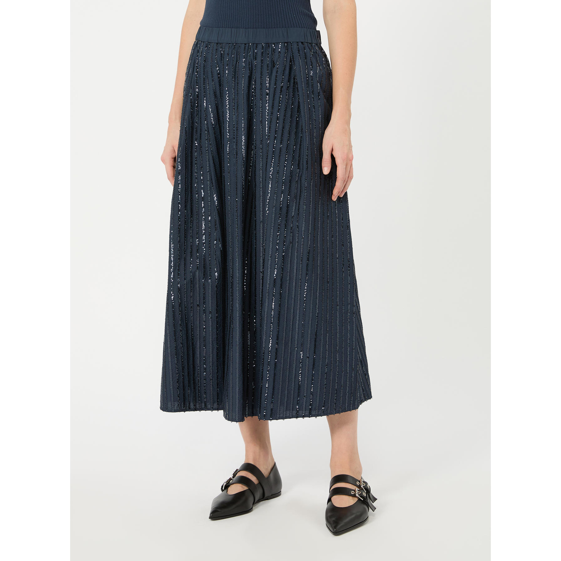 1FA1025-055 [MAX MARA WEEKEND] WKDFIORDI 裙子 藍色 #2625106071600001 (EU)