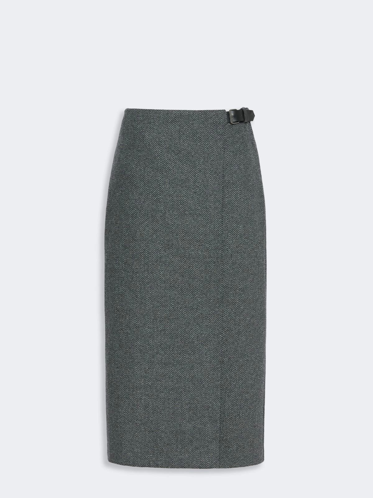 1FA1025-098 [MAX MARA WEEKEND] WKDPETALI 裙子 灰色 #262577601260004 (EU)
