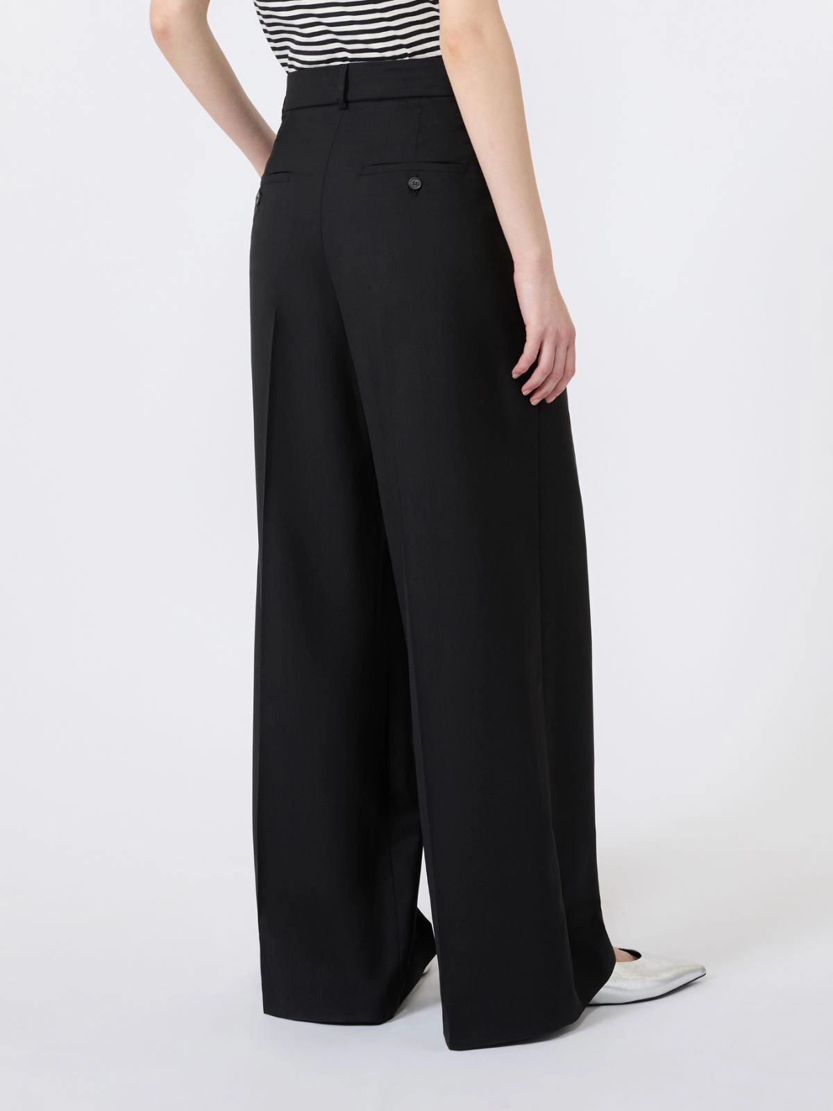 1FA1025-115 [MAX MARA WEEKEND] WKDOVVIO 褲子 黑色 #262513605160002 (EU)