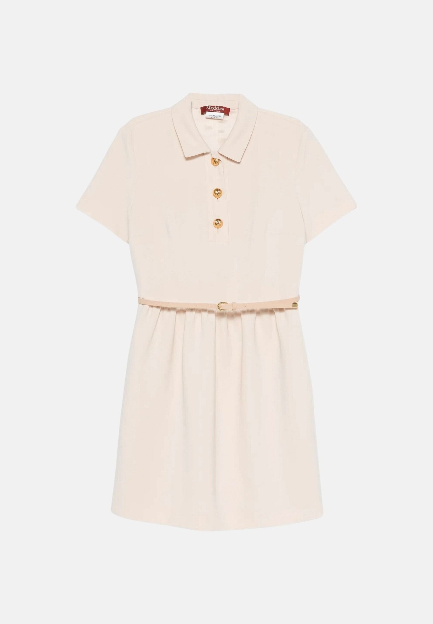 1FA1025-131 [MAX MARA] CHEMISIER 連身裙 米色 #2626226065600052 (EU)