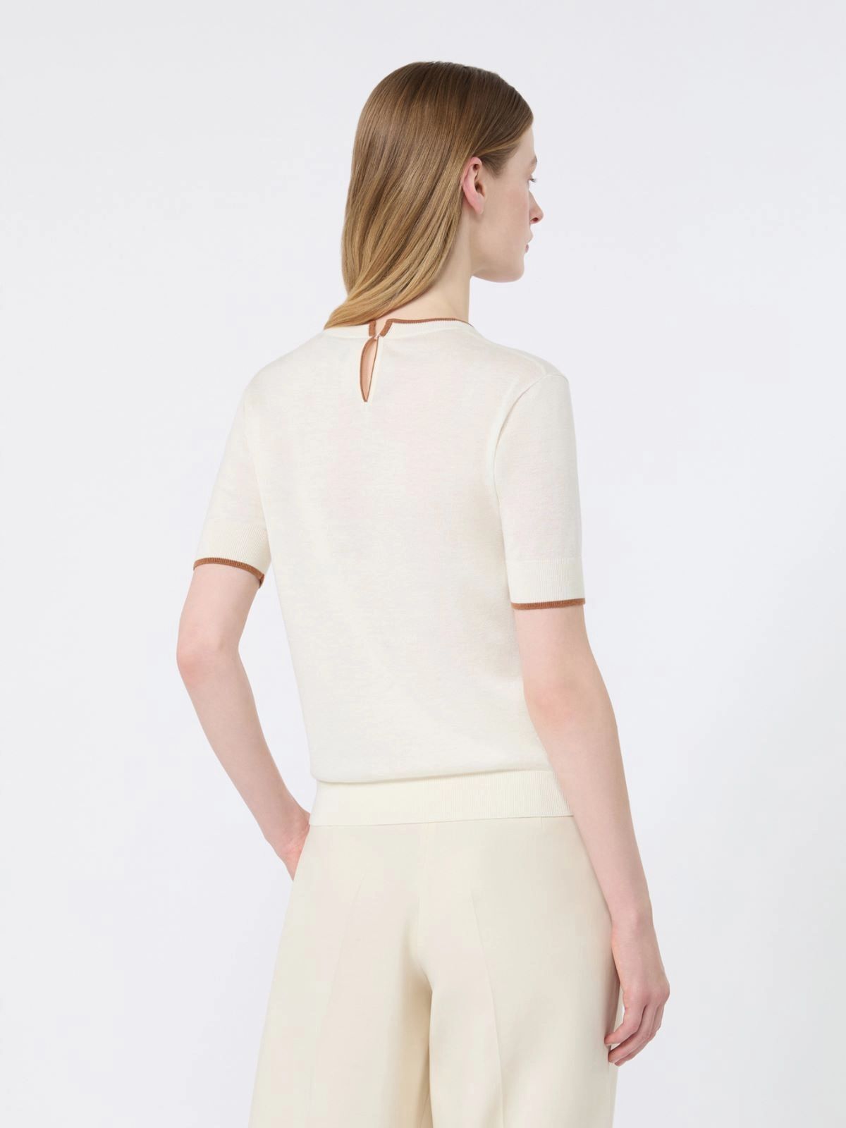 1FA1025-145 [MAX MARA] MSTAGENDA 上衣 米色 #262636608160012 (EU)