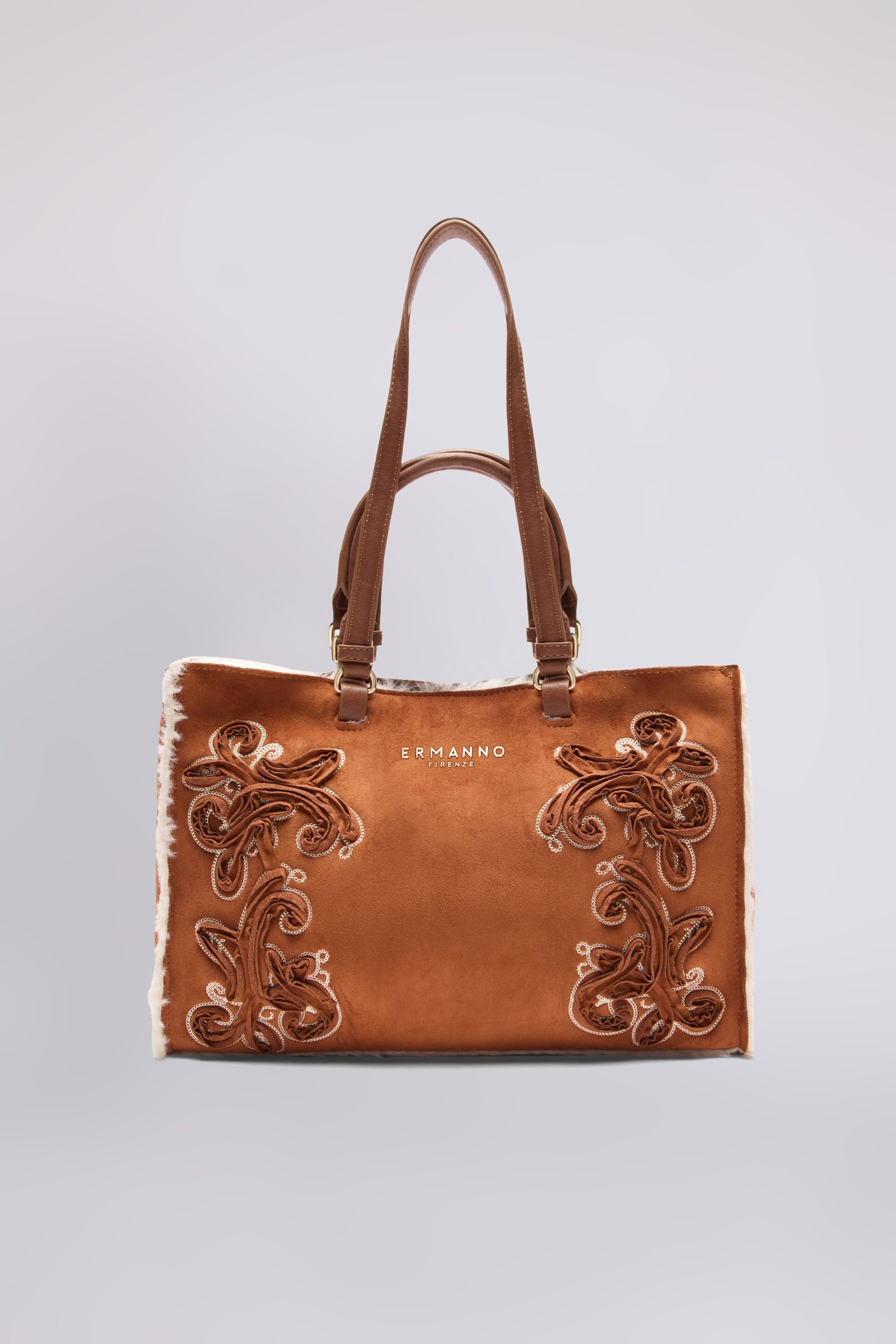 1FA1025-160 [ERMANNO] EMBROIDED BAG 手袋 啡色 #D49ES012E2CMFB76 (EU)