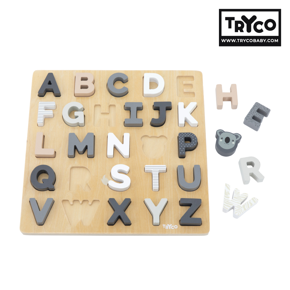 【Tryco】木質字母拼圖兩用板