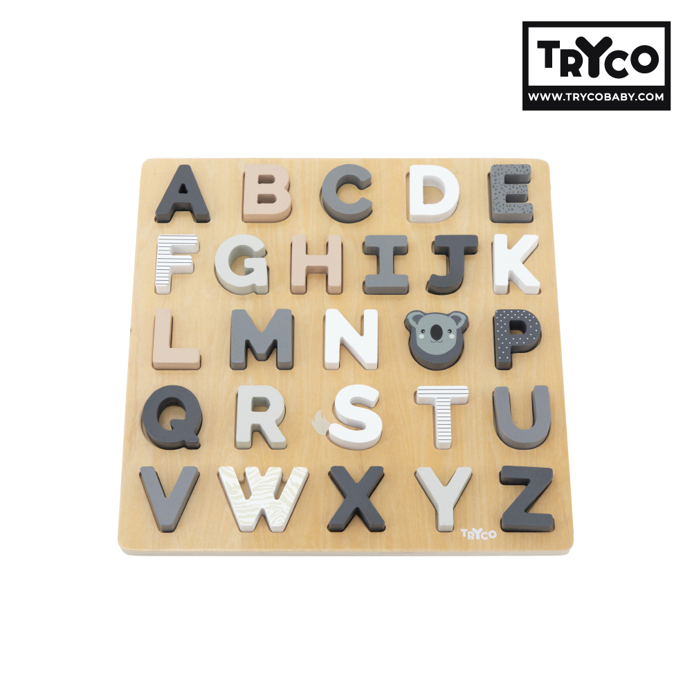 【Tryco】木質字母拼圖兩用板