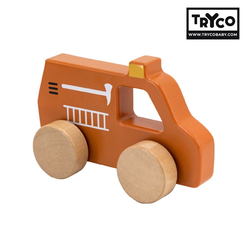 【Tryco】木質小車-消防車