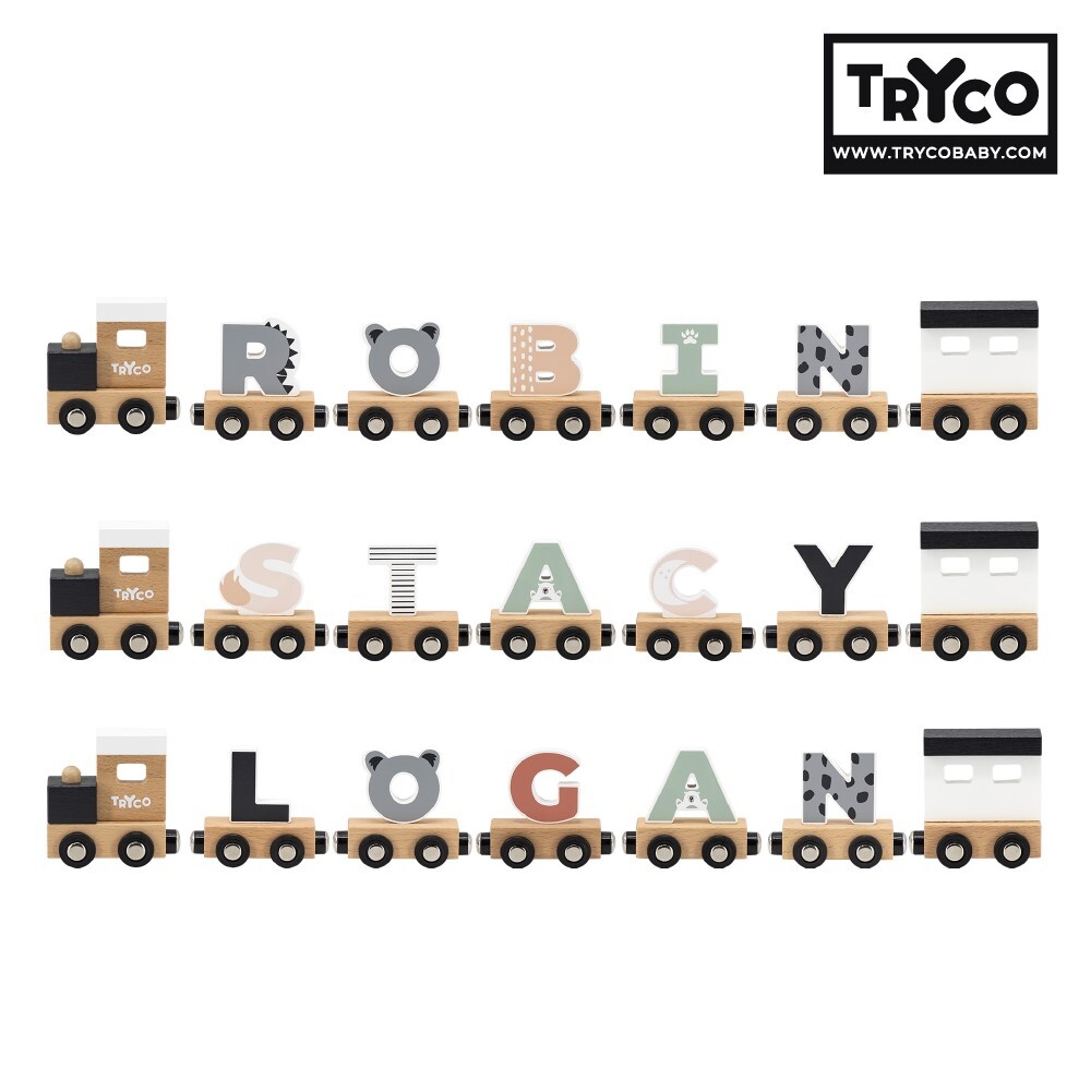 【Tryco】木製字母火車(單入)
