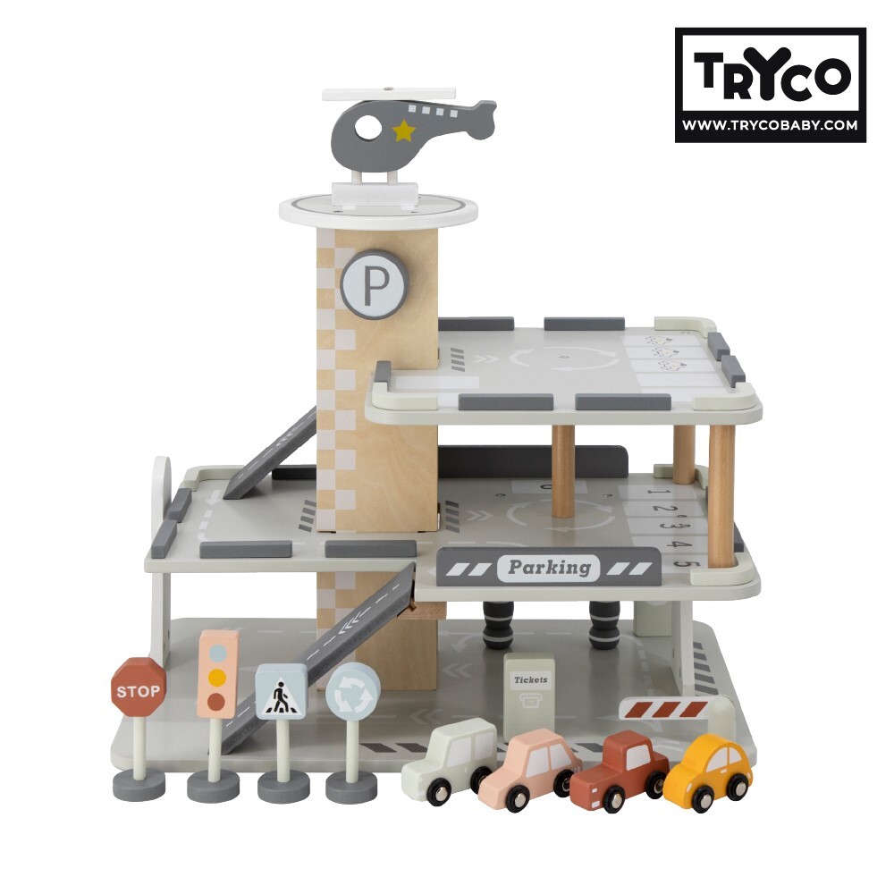 【Tryco】大型木製停車場