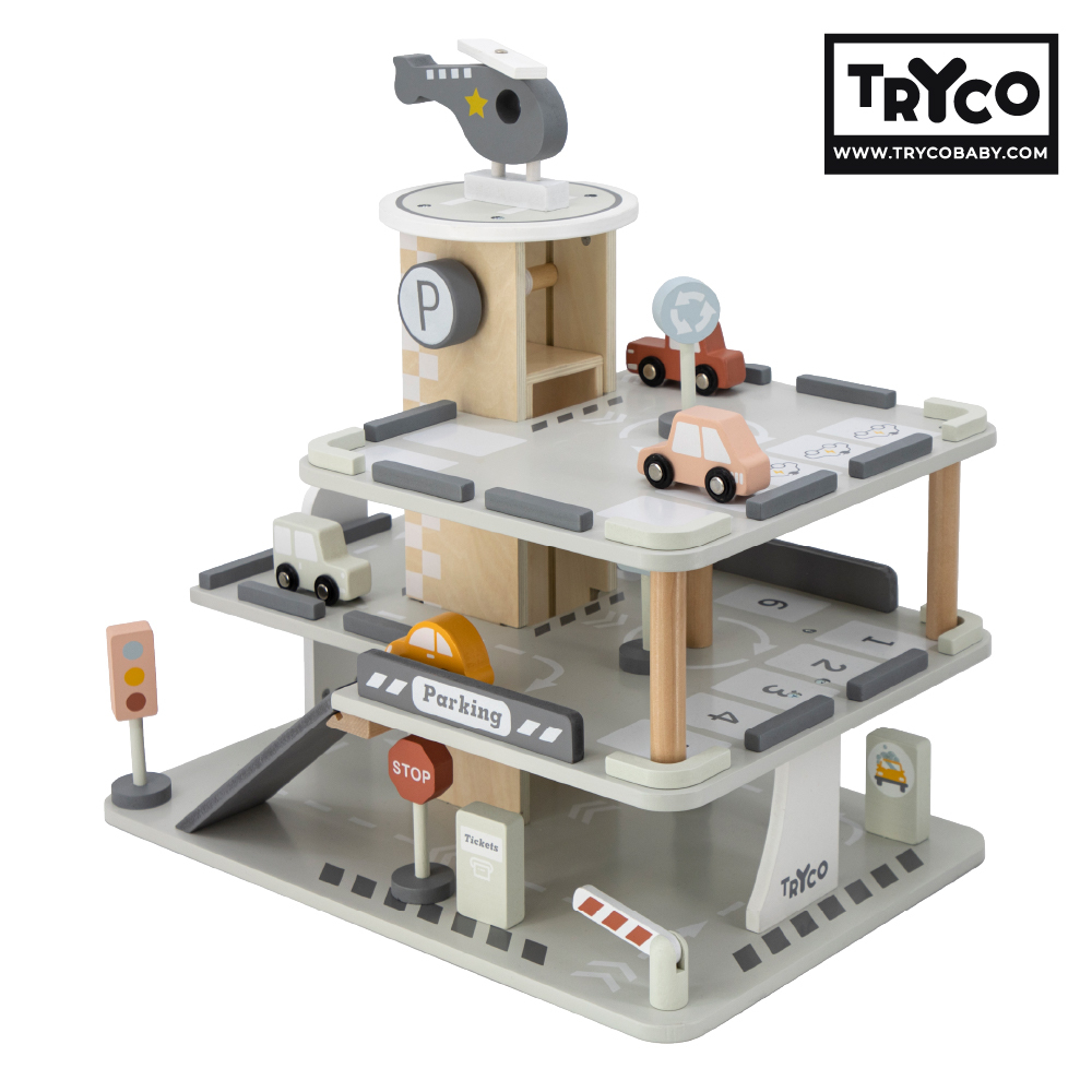 【Tryco】大型木製停車場
