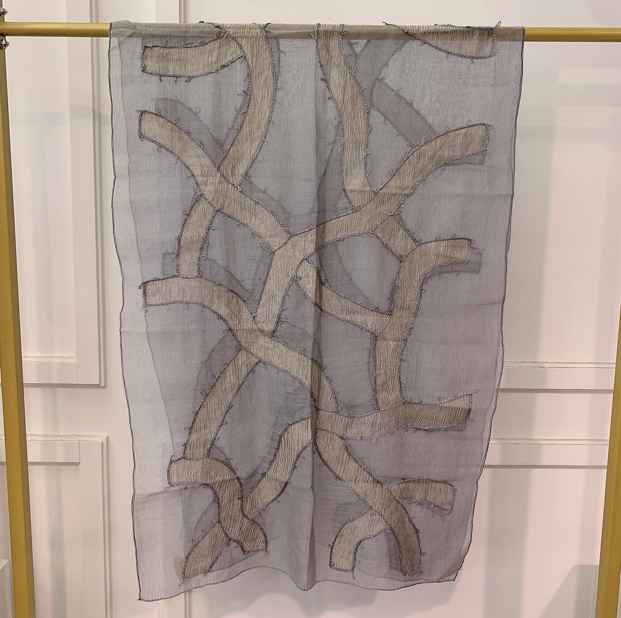 ACC-CCG1025-008 75% Wool 25% Silk 約:70x180cm (A8)
