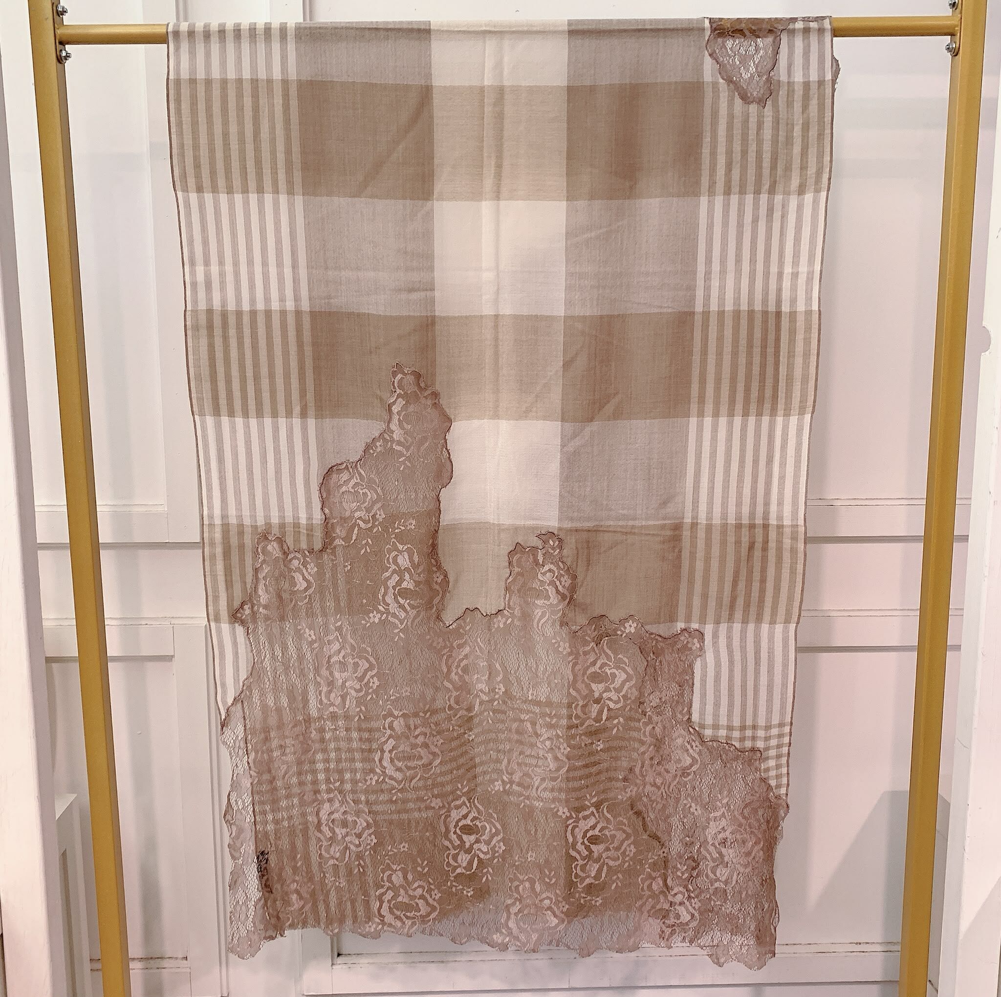 ACC-CCG1025-035 80% Wool 10% Silk 10% Cashmere 約:70x190cm (A35)